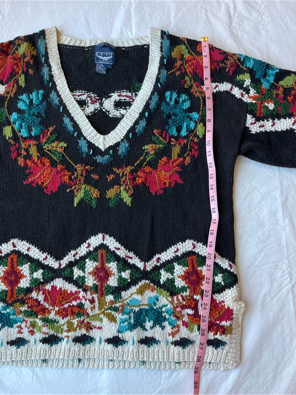 Vintage Best American Clothing Co. Hand Knit Sweater Fall - Picture 6 of 8